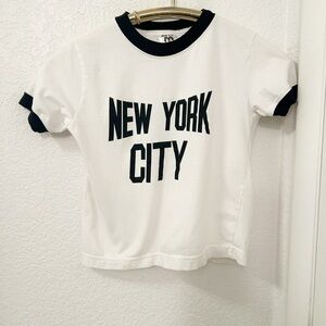 JOHN LENNON NYC 🏙️ Iconic t-Shirt with contrasting bands Black & White SZ: 6-8